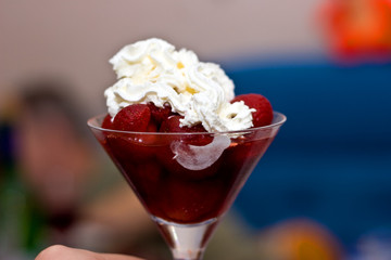 Strawberries dessert