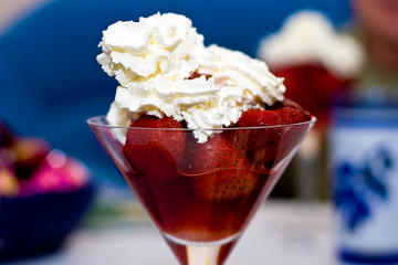 Strawberries dessert