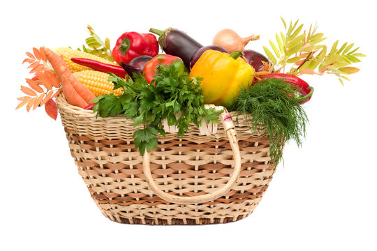 vegetables in the basket