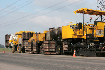 Obraz premium asphalt machine