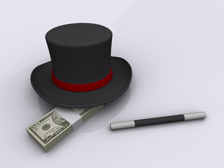 Magic wand and money