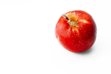 red apple isolated on white