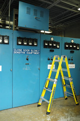 Industrial Substation in Blue
