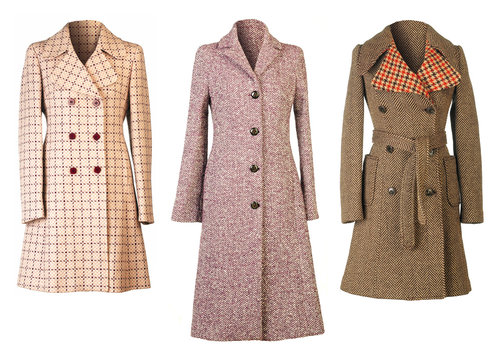 Three woman coats
