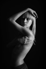 Fototapeta premium Nude elegant girl.