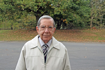 Retired gentleman in park
