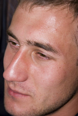 Young man face
