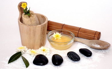 Wellness Sauna Steine