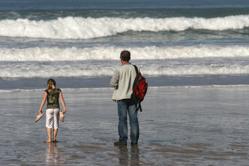 famille sur la plage