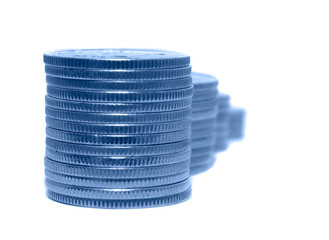 columns of coins. is isolated