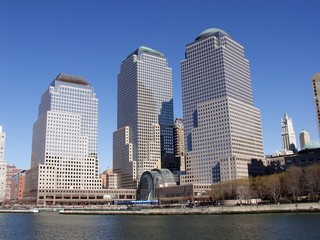 Fototapeta na wymiar Lower Manhattan buildings