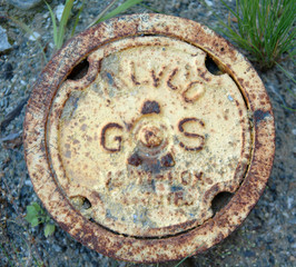 Yellow Gas Pipe Cover