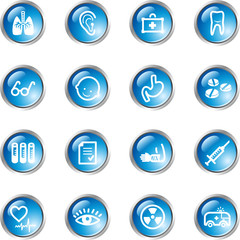 blue drop medicine icons