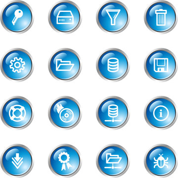 blue drop server icons