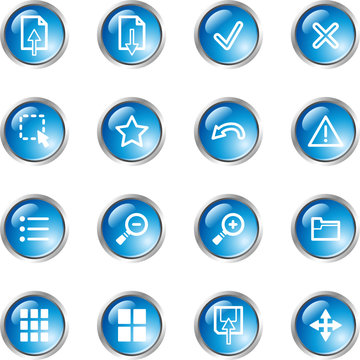 blue drop image viewer icons
