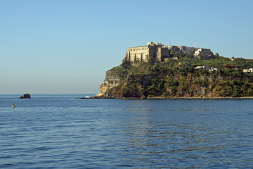Fototapeta na wymiar Baronial Pałac auf der Insel Procida, Italien