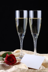 Two Champagne glasses 