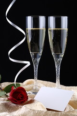 Two Champagne glasses 