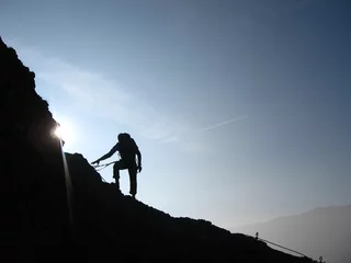 Photo sur Plexiglas Alpinisme Alpiniste