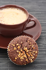 muffin and cup of coffee