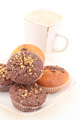 muffins and cup of coffee