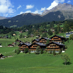 Fototapeta na wymiar Grindlewald in Switzerland