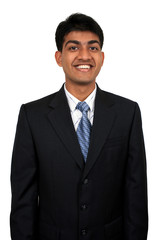 Young Indian business man smiling