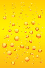 Illustrated Macro scene of Beer Bubbles