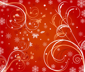 Abstract   winter  background - vector