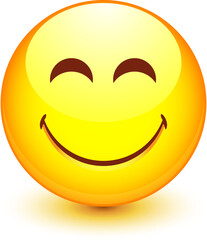 Fototapeta premium Smiley vectoriel, facilement modifiable !