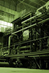 Pipes inside energy plant