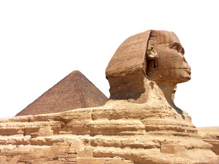 Pyramid and Sphinx at Giza, Cairo 
