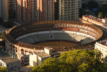 Plaza de Toros (bullring) in Malaga, Spain
