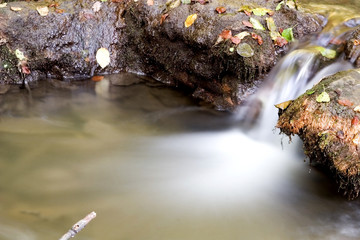 Waterfall in autumn
