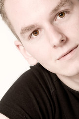 boy in a upstanding rectangle