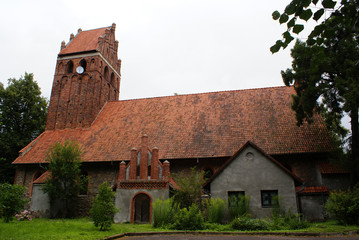 Fototapeta premium Brick catholic church