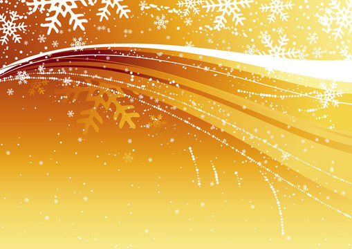 gold  christmas background, vector illustration
