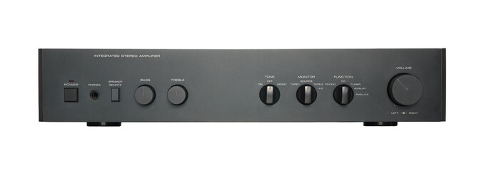 Obraz premium Black audio amplifier