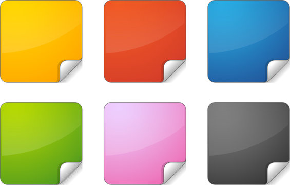 Notes autocollantes vectorielles
