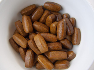 Brown Organic Dietary Supplement