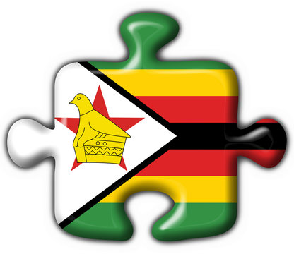 recommend clip art: Zimbabwe button flag puzzle shape