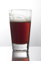 Glass of dark beer