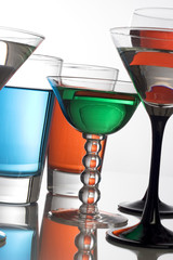 Colorful cocktails
