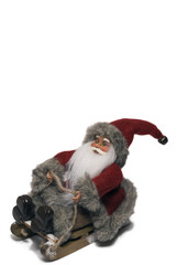 Santa Claus on sledge - portrait