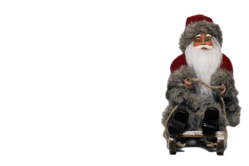 Santa Claus on sledge - front - right side