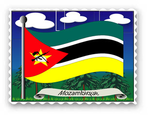 Briefmarke Mosambik