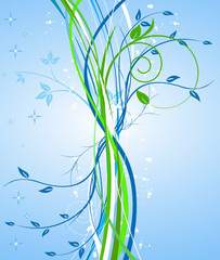 Fototapeta na wymiar Floral background. Vector illustration