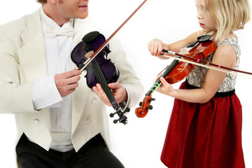 Fototapeta premium Violin Lesson