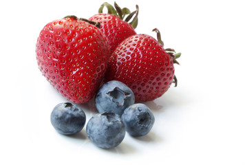 Strawberries and Blueberries
