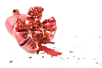 smashed pomegranate